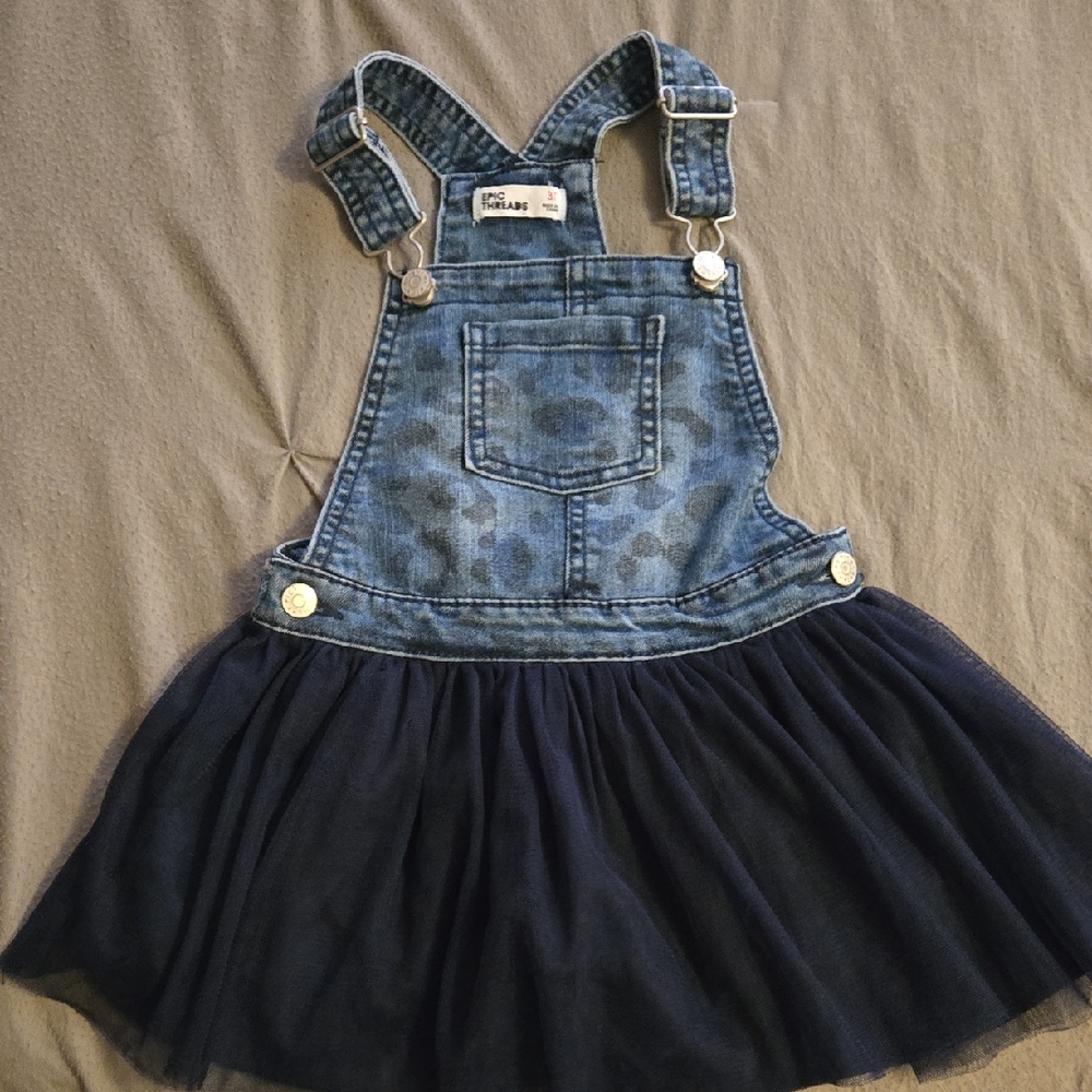 Epic Threads Blue Denim Overall Skirt